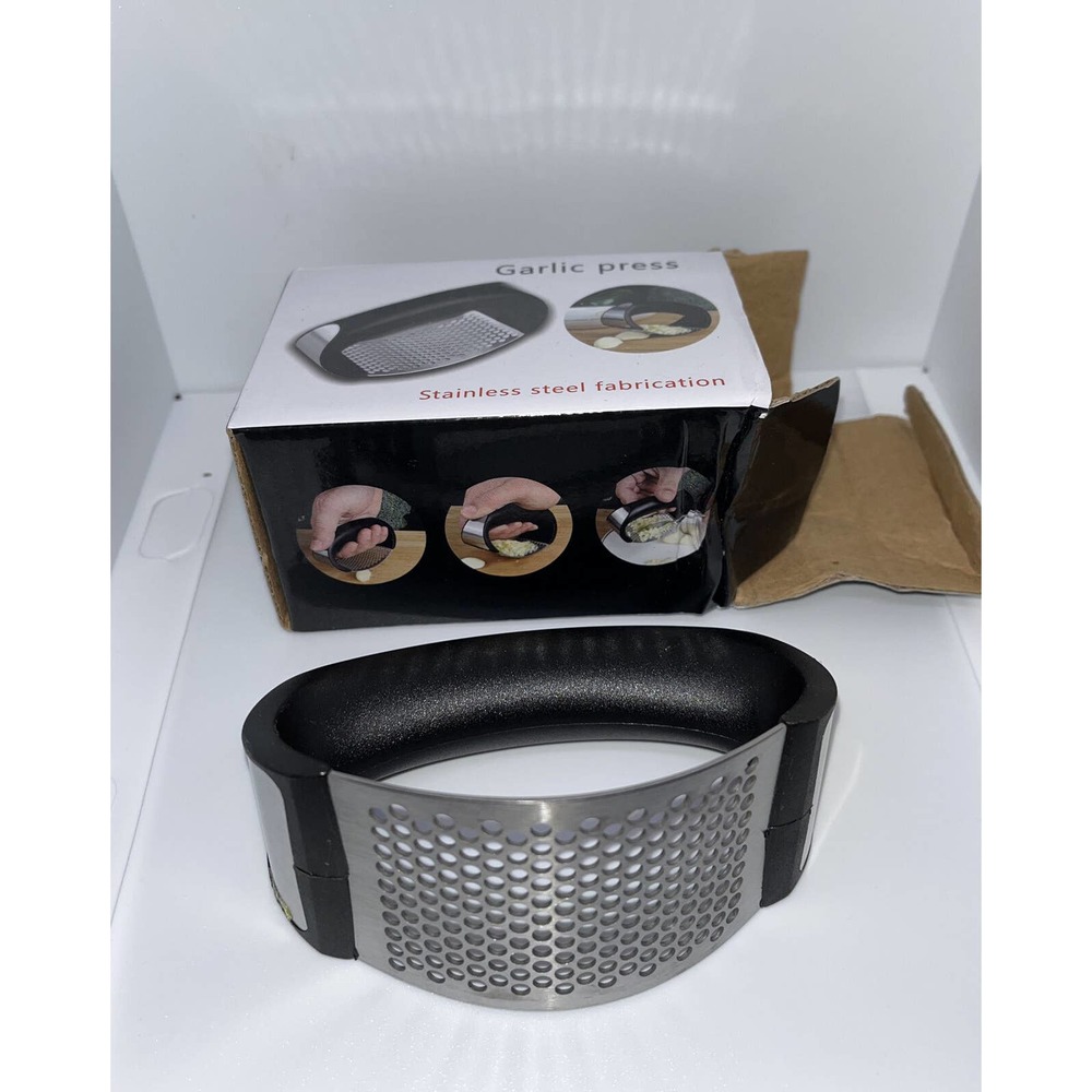Garlic Press Crusher Stainless Steel Kitchen Tool Mincer Squeezer Manual